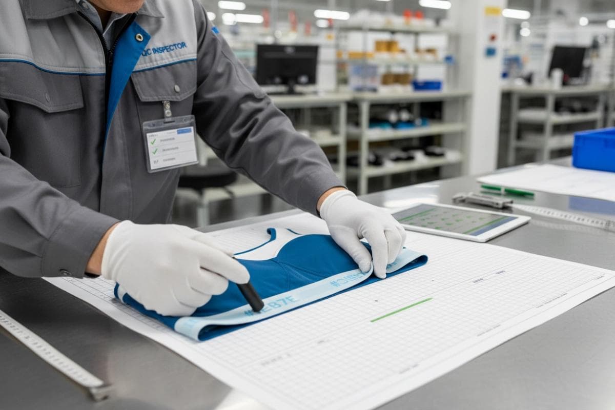 Quality Inspection - Custom Sportswear Manufacturing Process